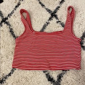 Aritizia Striped Crop Tank